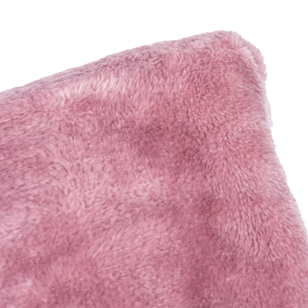 Kuscheldecke Flanell 150 x 200 cm aus Polyester in Rose