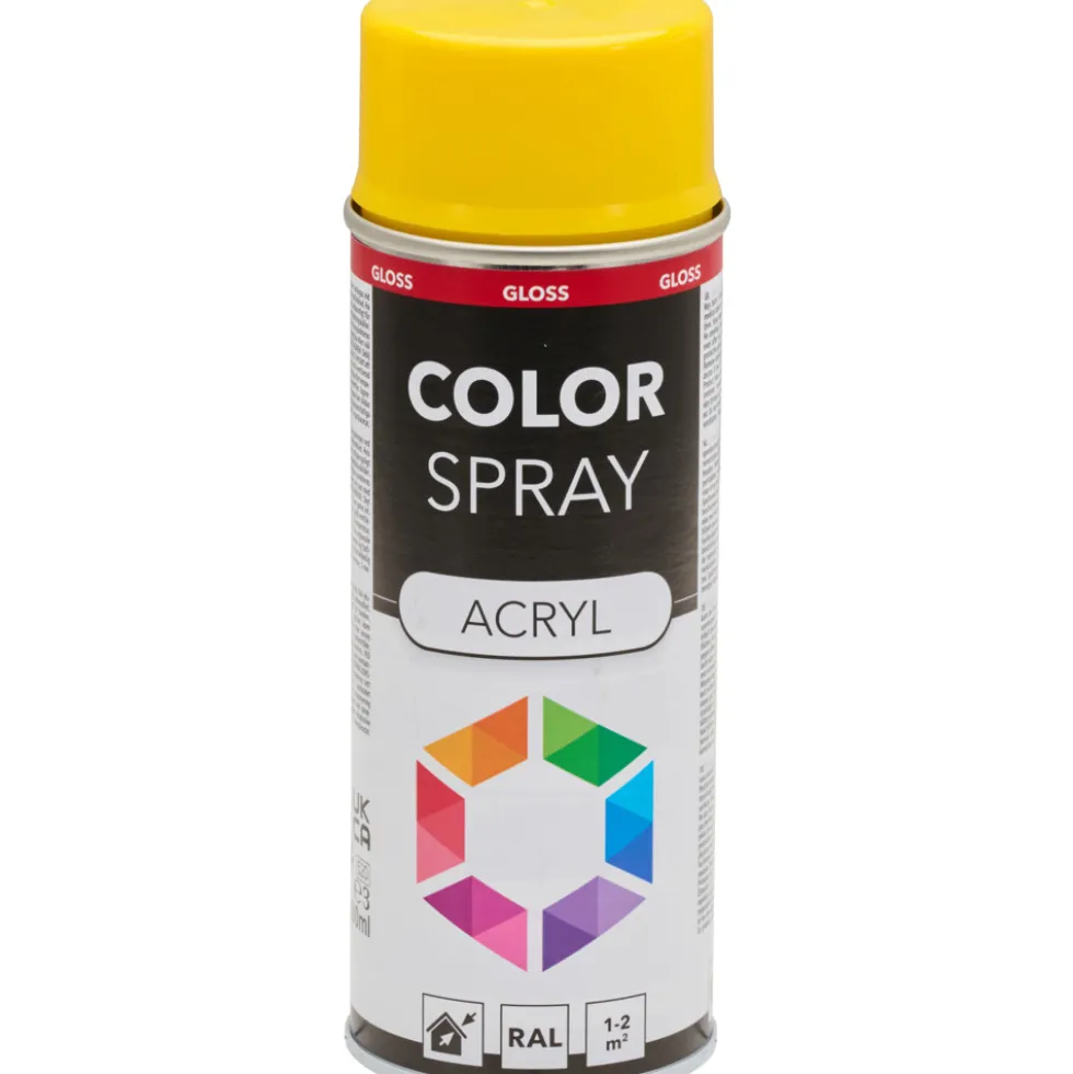 Lackspray glänzend 400 ml Acryl RAL 1021 rapsgelb