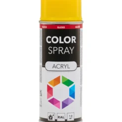 Lackspray glänzend 400 ml Acryl RAL 1021 rapsgelb