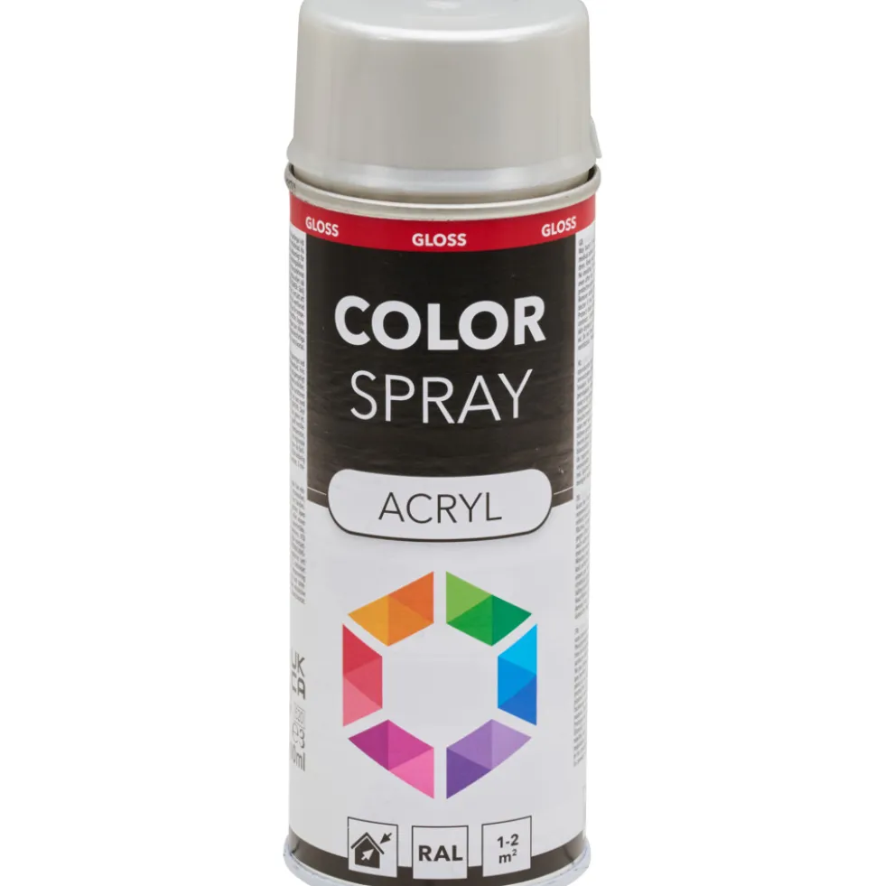 Lackspray glänzend 400 ml Acryl RAL9006 weißaluminium