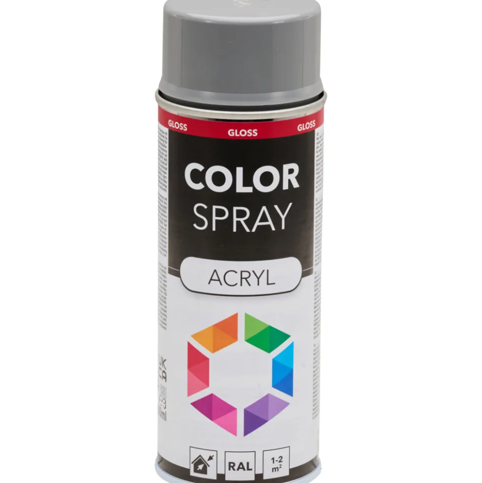 Lackspray glänzend 400 ml Acryl RAL7037 staubgrau