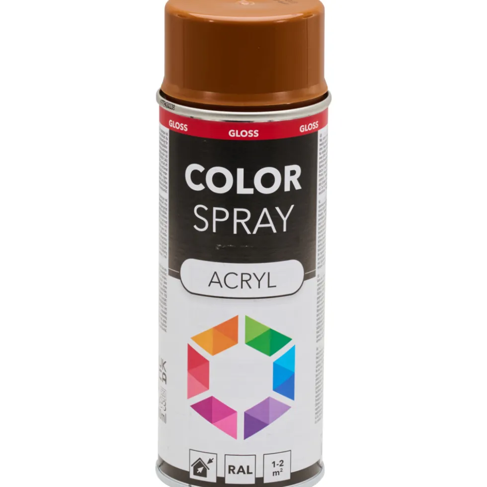Lackspray glänzend 400 ml Acryl RAL 8003 lehmbraun