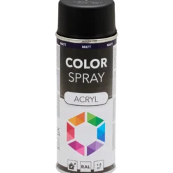 Lackspray matt 400 ml Acryl RAL9005 tiefenschwarz