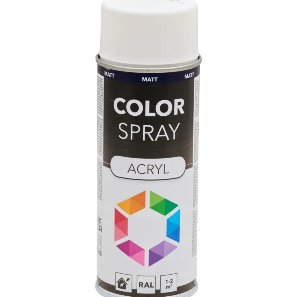 Lackspray matt 400ml Acryl RAL9016 verkehrsweiß