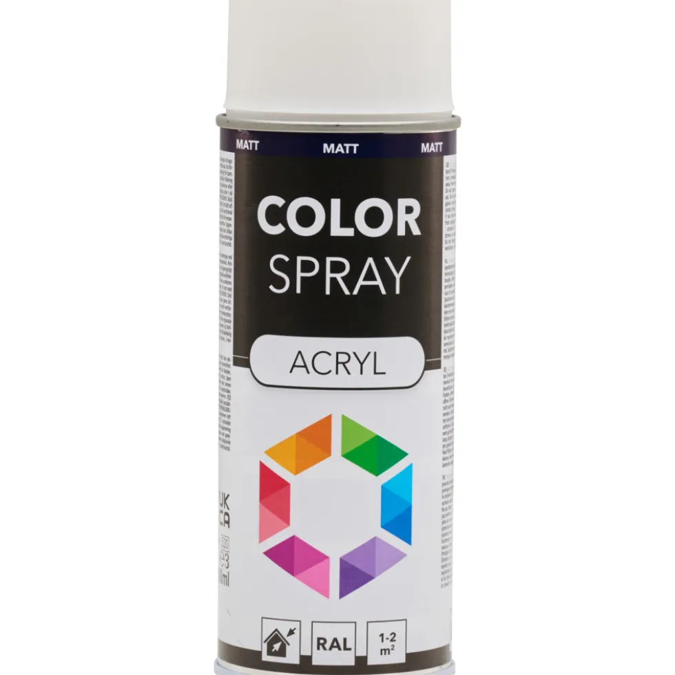 Lackspray matt 400ml Acryl RAL9016 verkehrsweiß
