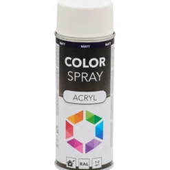 Lackspray 400 ml Acryl RAL9010M weiß matt
