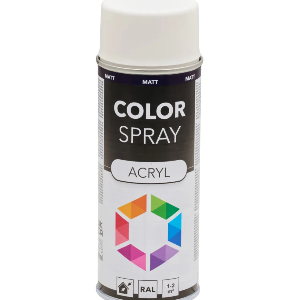 Lackspray 400 ml Acryl RAL9010M weiß matt