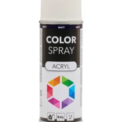 Lackspray 400 ml Acryl RAL9010M weiß matt