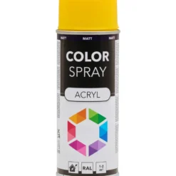 Lackspray 400 ml Acryl RAL1021 rapsgelb matt