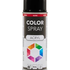 Lackspray 400 ml Acryl RAL9005 schwarz glänzend