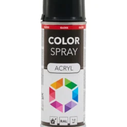 Lackspray 400 ml Acryl RAL7021 schwarzgrau