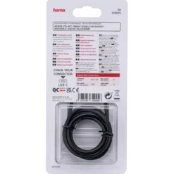 Ladekabel 1m USB 3.1 SuperSpeed USB-A zu USB-C, schwarz