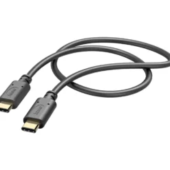 Ladekabel USB-C zu USB-C 1m, schwarz