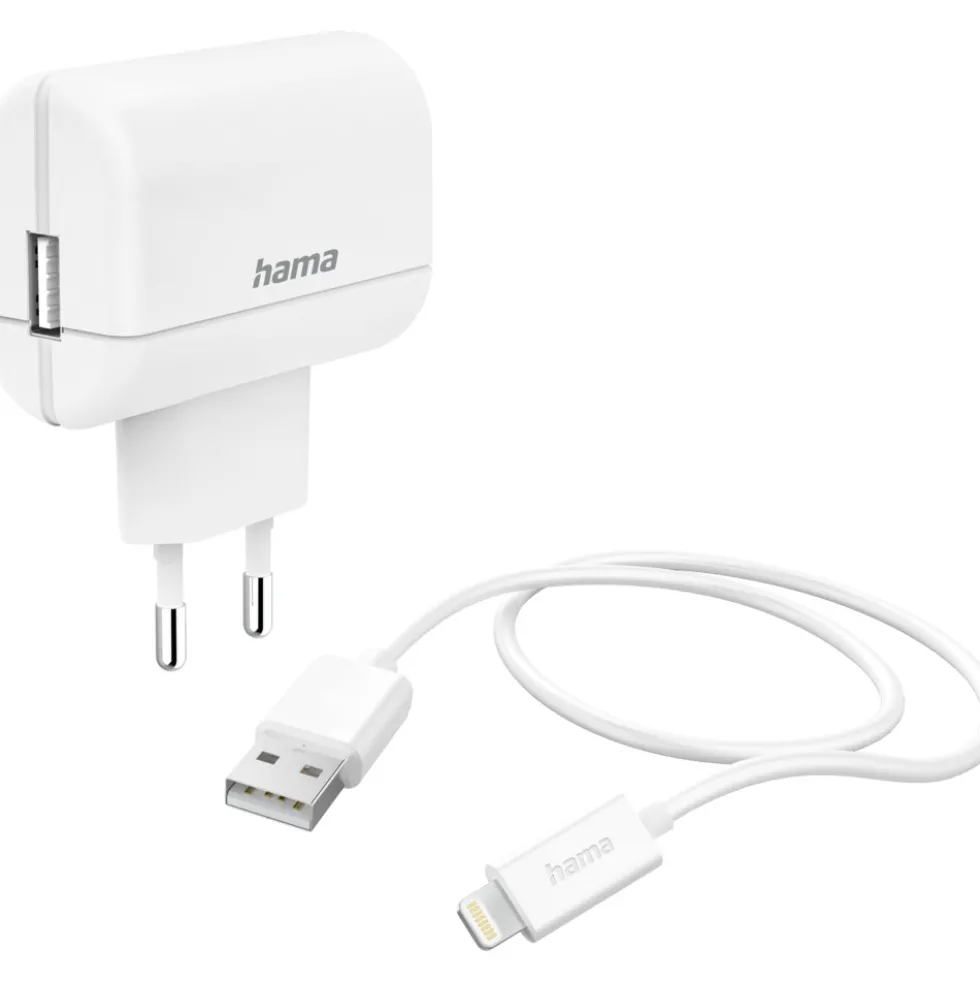 Ladeset Lightning 2,4A weiß