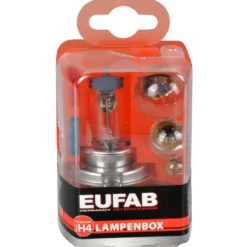 Lampenersatzkasten Set 7-teilig H4 mit 12V