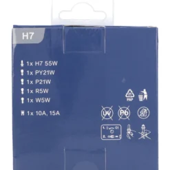 Lampenersatz-Set 12V H7 7-teilig