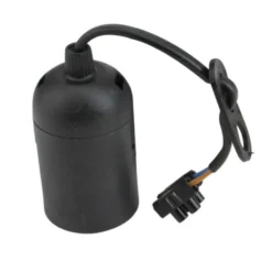 Lampenfassung E27 schwarz