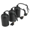 Lampenfassung E27 Set 3 Stück schwarz