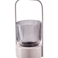 Laterne aus Metall und Glas - 4-fach sortiert