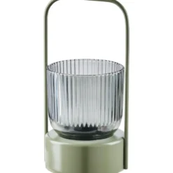 Laterne aus Metall und Glas - 4-fach sortiert