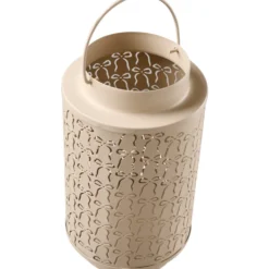 Laterne Metall mit Schleifchen 24cm, 2-fach sortiert