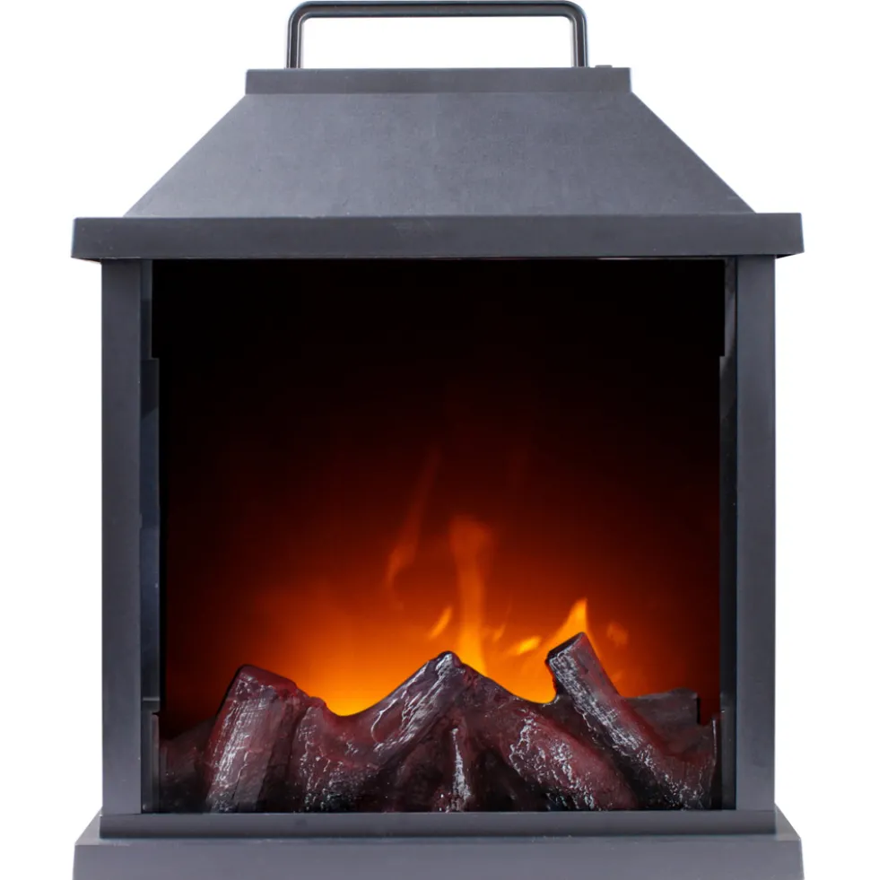 Laterne mit Flammeneffekt und Timer