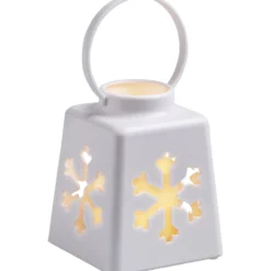 Laterne mit LED Kerze Xmas 10,5 x 14 cm, sortiert