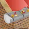 Laubgitter für Dachrinnen 16 cm x 6 m mit Haltern