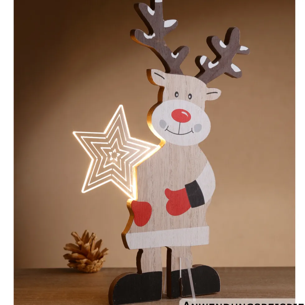 LED-Acryl-Hologramm-Leuchte - 4-fach sortiert