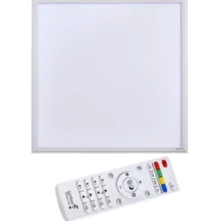 LED-Deckenleuchte Abie RGB 59,5x59,5x5,5cm weiß