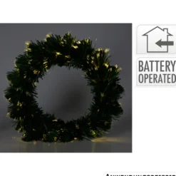 LED-Deko-Kranz warmweiß Ø 50 cm