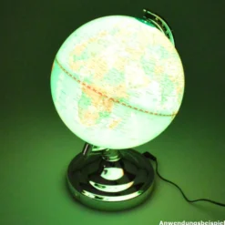 LED Dekolampe Globus Ø 20 x 30 cm mit Farbwechsel