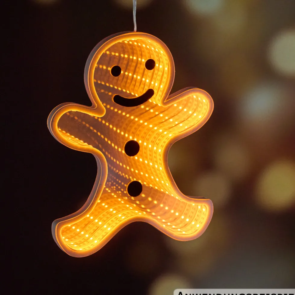 LED-3D-Spiegelleuchte Infinity Effekt 20 cm, Designauswahl