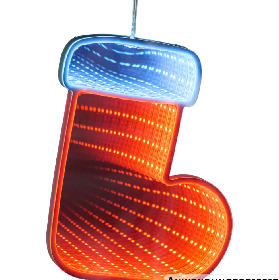 LED-3D-Spiegelleuchte Infinity Effekt 20 cm, Designauswahl