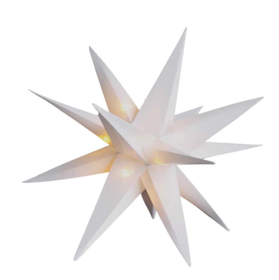 LED 3D Stern warmweiß Ø 25 cm IP44