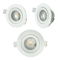 LED-Einbaustrahler LUXULA 5W - 450 lm - 38° dimmbar im 3er Pack