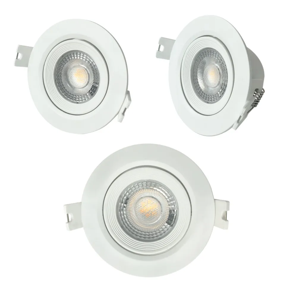 LED-Einbaustrahler LUXULA 5W - 450 lm - 38° dimmbar im 3er Pack