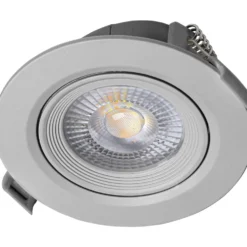 LED-Einbaustrahler 3 Stück 5 W silberfarben