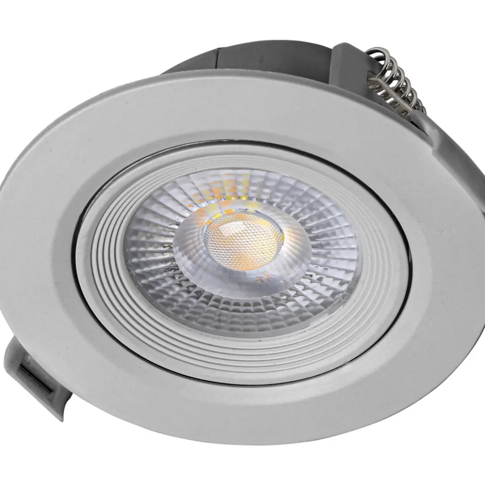 LED-Einbaustrahler 3 Stück 5 W silberfarben