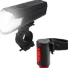 LED-Fahrrad-Akku-Beleuchtungsset TWIN-80/40/20 Lux mit Sensor