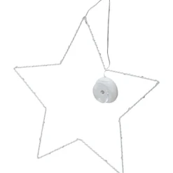 LED-Fensterfigur Stern Ø 40 cm aus Metall mit 30 LED und Saugnapf