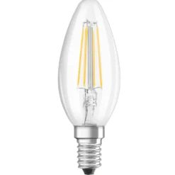 LED-Filament Lampe in Kerzenform klar mit E14-Sockel