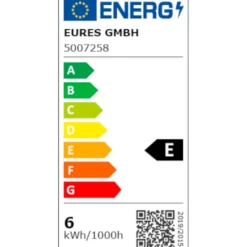LED Filament Lampe 6 Watt in Kerzenform mit E14 Sockel