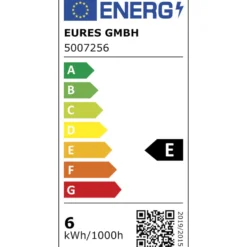 LED Filament Lampe 6 Watt in Tropfenform mit E14 Sockel