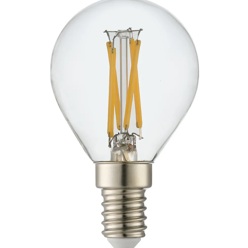 LED-Filament-Lampe 4,9 W klar in Tropfenform mit E14 Sockel