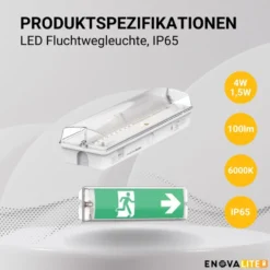 LED-Fluchtwegleuchte, 15er-Set