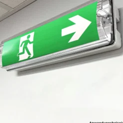 LED-Fluchtwegleuchte für die Wandmontage