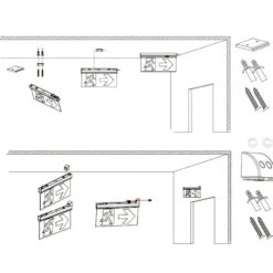 LED-Fluchtwegleuchte 4in1