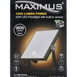 LED-Fluter 20 Watt 1600 Lumen mit Bewegungssensor