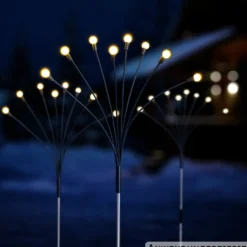 LED-Gartenstecker batteriebetrieben mit Timer